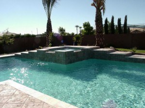 Geometric Custom Designed Swimming Pool and Spa by True Blue