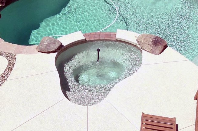 custom in ground spa in queen creek